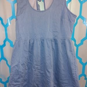 FASHION TO FIGURE MINI BLUE JEAN DRESS